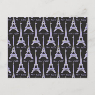 Cartão postal da Torre Eiffel - Paris França