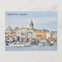 Cartão postal da Torre Galata Turca