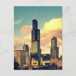 Cartão postal da Torre Sears / Torre Willis - Suns