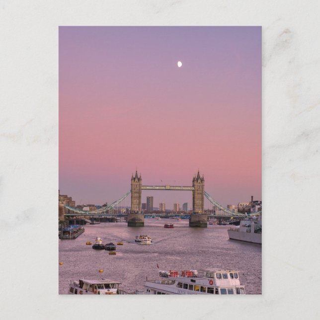 Cartão postal da Tower Bridge London Reino Unido (Frente)