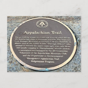 Cartão postal da Trilha Appalachian de Massachuset