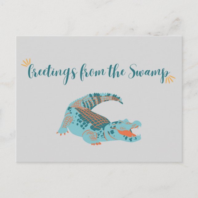 Cartão postal da UF// Saudações do pântano (Frente)