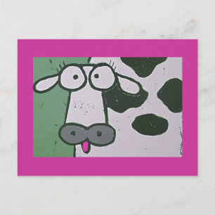 cartão postal da vaca