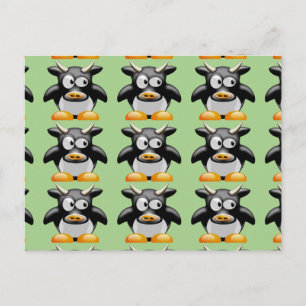 cartão postal da vaca moo