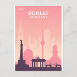 Cartão postal da Viagens vintage alemã Berlin