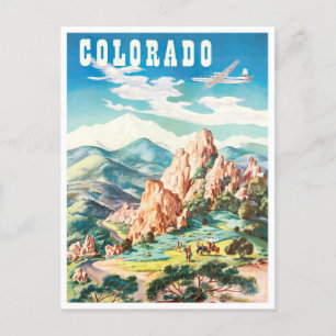 Cartão postal da viagens vintage Colorado