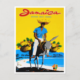 Cartão postal da viagens vintage Jamaica
