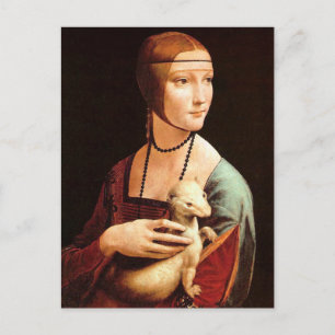 Cartão Postal Da Vinci: Lady With The Ermine
