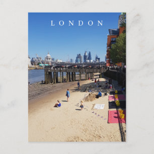 Cartão postal da vista da praia de Londres