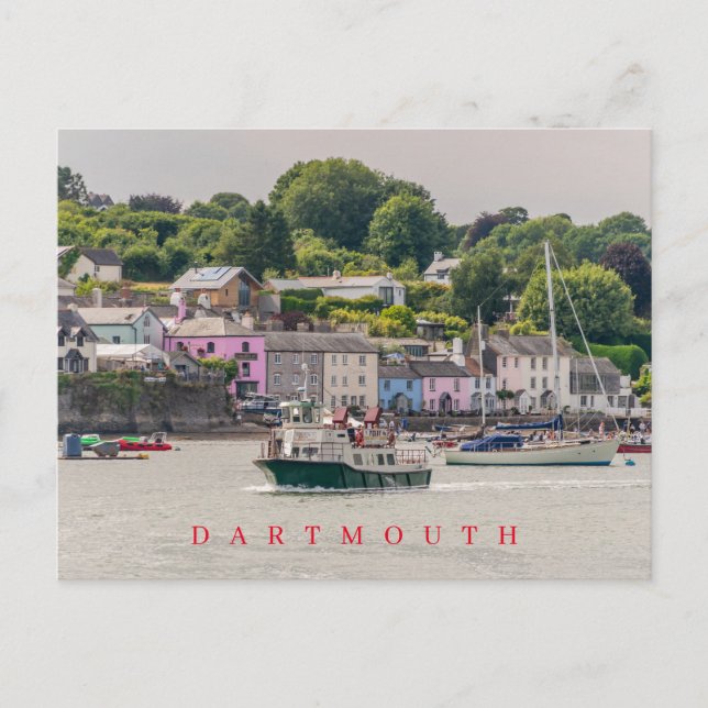 Cartão postal da vista de Dartmouth (Frente)