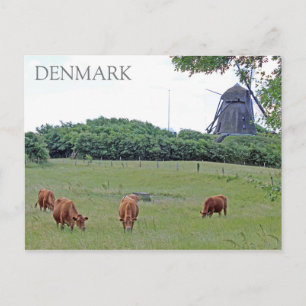 Cartão postal da vista do campo da Dinamarca!