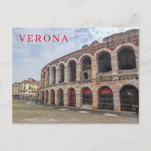 Cartão postal da vista lateral da Arena de Verona