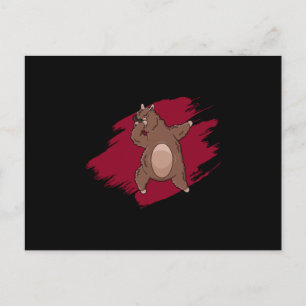 Cartão Postal Dabbing Lama Dab Alpaca Engraçado Crianças Engraça