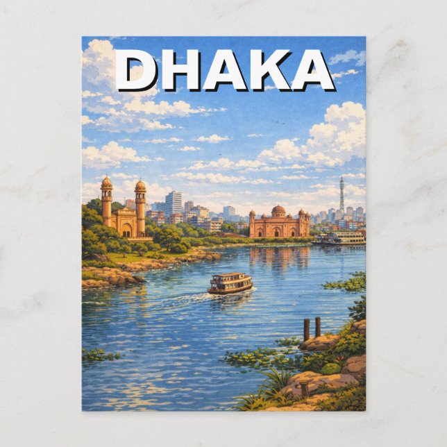 Cartão Postal Daca Bangladesh (Frente)