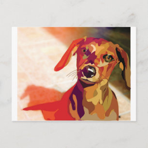 Cartão Postal Dachshound mania