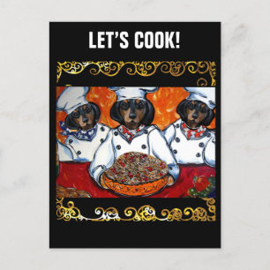 CARTÃO POSTAL DACHSHUND