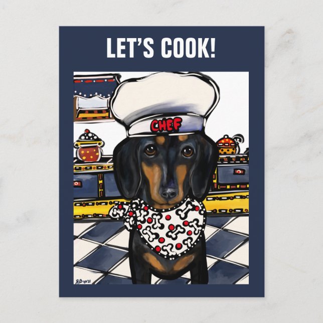 CARTÃO POSTAL DACHSHUND (Frente)