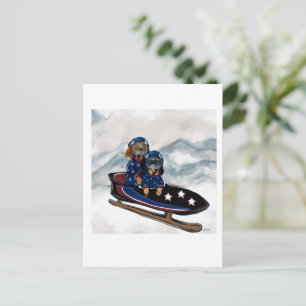 CARTÃO POSTAL DACHSHUND 