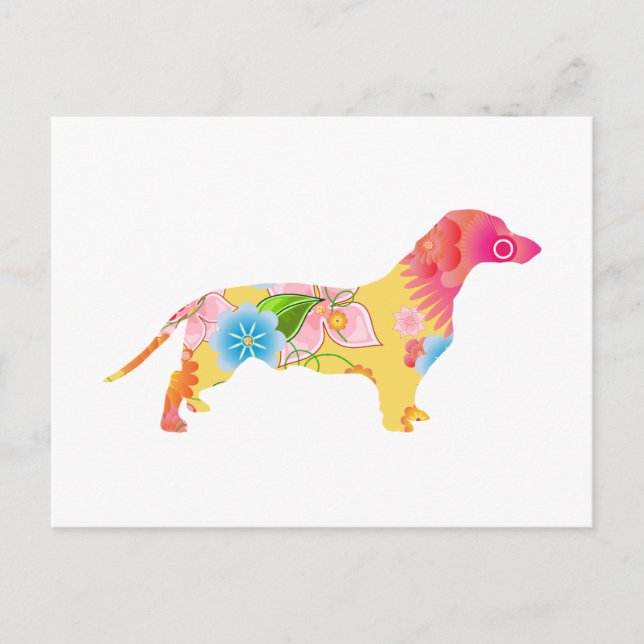 Cartão Postal Dachshund (Frente)