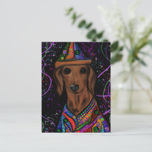 CARTÃO POSTAL DACHSHUND