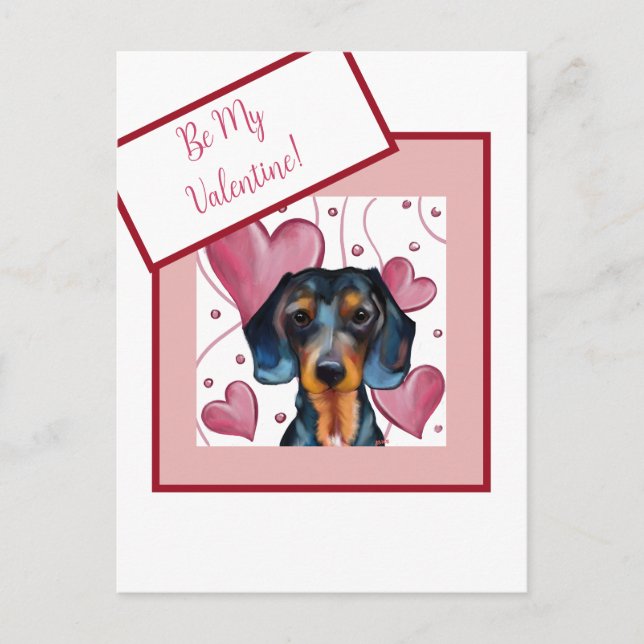 Cartão Postal Dachshund (Frente)