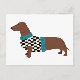 Cartão Postal Dachshund