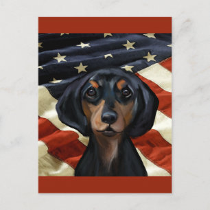 CARTÃO POSTAL DACHSHUND