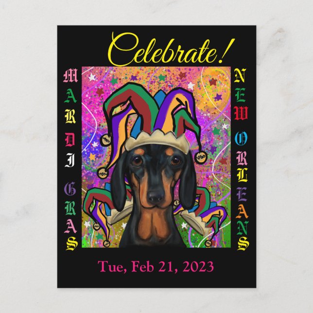 Cartão Postal Dachshund       (Frente)