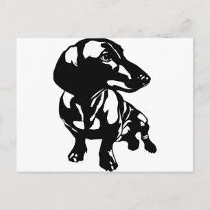 Cartão Postal Dachshund