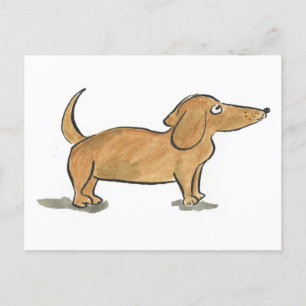 Cartão Postal Dachshund