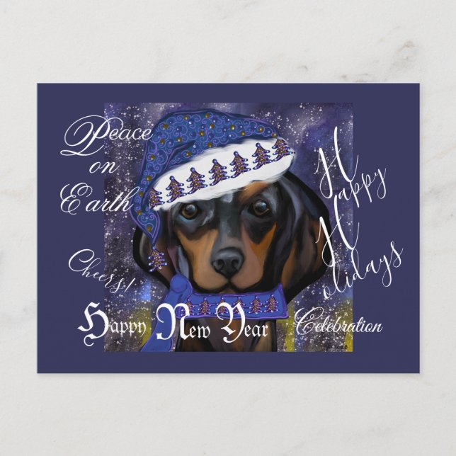 Cartão Postal Dachshund  (Frente)