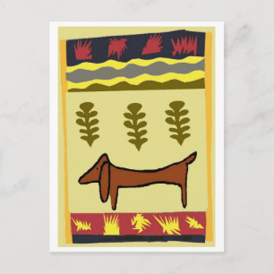 Cartão Postal Dachshund de montanha