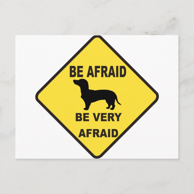 Cartão Postal Dachshund Dog Humorous (Frente)