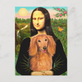 Cartão Postal Dachshund (LHSable) - Mona Lisa