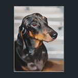 Cartão Postal Dachshund The Marble Girl Poster<br><div class="desc">Dachshund The Marble Girl</div>