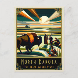 Cartão Postal Dacota do Norte | Art Déco