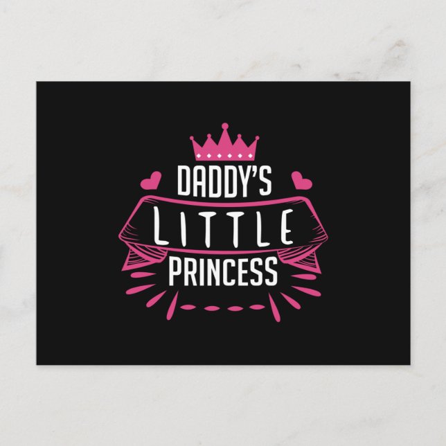 Cartão Postal Daddys Little Princess (Frente)