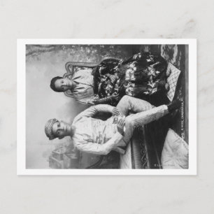 Cartão Postal Dado Mandi e Esposa nas Filipinas Fotografia