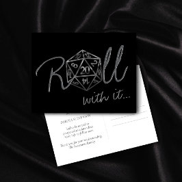 Cartão Postal Dados de RPG | Mudança de Data para o Fantástico J