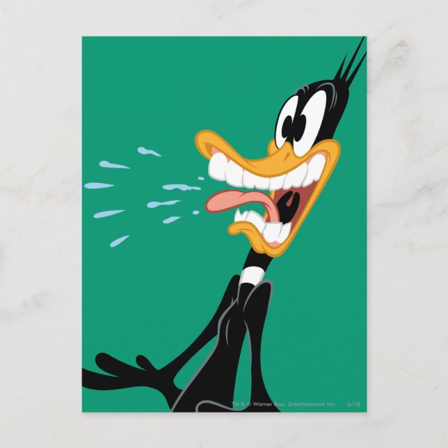 Cartão Postal DAFFY DUCK™ assustado (Frente)