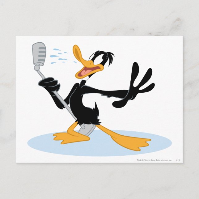 Cartão Postal DAFFY DUCK™ Cantando (Frente)