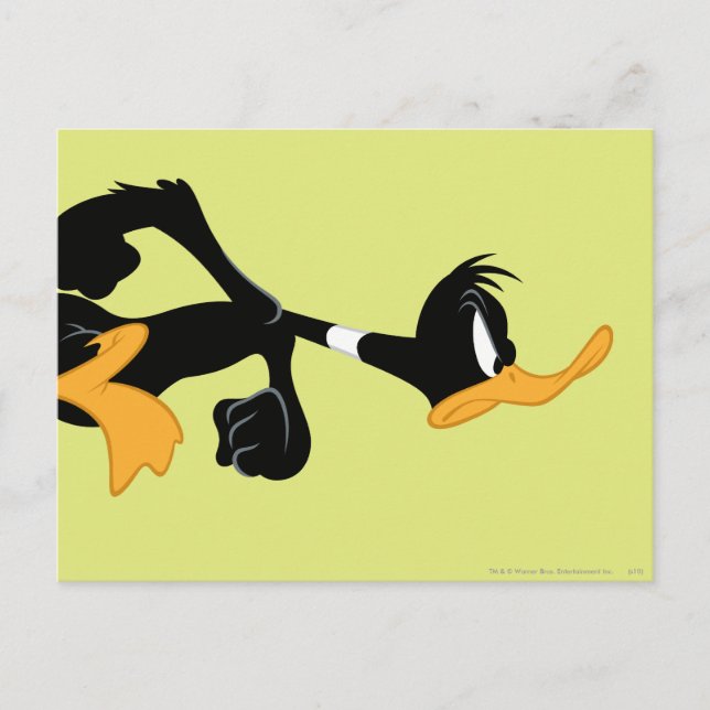 Cartão Postal DAFFY DUCK™, MUITO Zangado (Frente)
