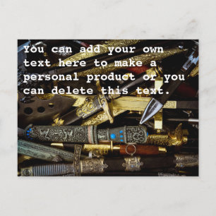 Cartão Postal Daggers, Dirks e Sabers