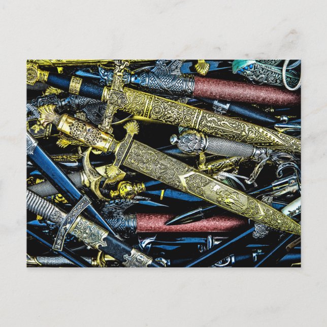 Cartão Postal Daggers, Dirks e Sabers (Frente)