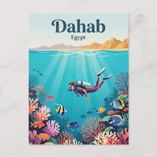 Cartão Postal Dahab Egito (Frente)