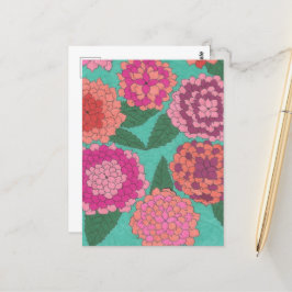 Cartão Postal Dahlia Garden