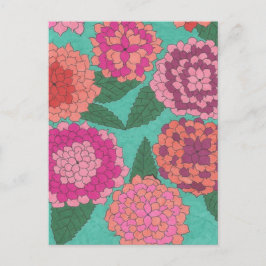 Cartão Postal Dahlia Garden