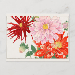 Cartão Postal Dahlia por Tanigami Konan