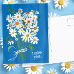 Cartão Postal Daisy Buquê Pintado Gouache Menina Você Doce<br><div class="desc">Personalize este cartão de margarida pintado à mão com o seu próprio texto na frente ou atrás! Adicione um nome se quiser ou altere a fonte. Se quiser algo personalizado,  posso criar as cores que preferir. Procure mais no meu compro!</div>