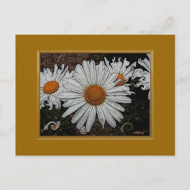 Cartão Postal Daisy faz (Frente)